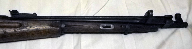 Mosin-Nagant M44 bayonet, stowed position